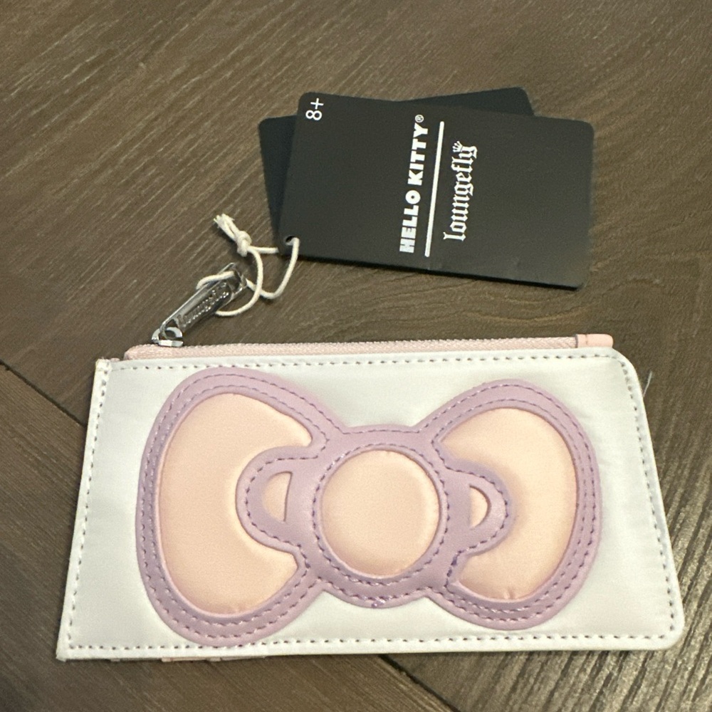 NWT Loungefly Sanrio Hello Kitty Bow Card Holder Wallet - Picture 3 of 4